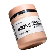 Terrano Termos Y Vasos Porta-Alimento Frio/Caliente 020288 830ML Rosado