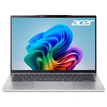 Notebook Acer Swift 14 Ai SF14-61T-R49D, AMD Ryzen Ai 9 365 2.00HZ (5.00GHZ), 16GB Ram, 1TB SSD, Tela 14" Touch Wuxga Ips, Windows 11 Home, Inglês, Pure Prata