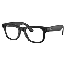 Lente de Sol Ray Ban Meta Wayfarer RW4006 Matte Black Transitions Graph Green Regular