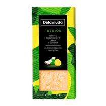 Barra Chocolate Delaviuda Fussion Branco com Limao e Coco 120G