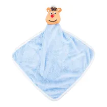 Toalha de Mão Infantil com Rena Azul
