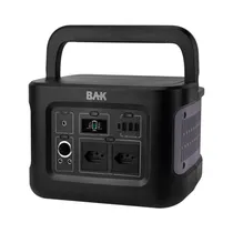 Estação de Energia Portátil BAK BK-G4109-110 - 600W - com Painel Solar - 110V - Preto  Estação de ...