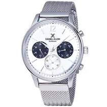 Relógio Analógico Daniel Klein Exclusive DK11906-1 Masculino Pulseira de Aço Inoxidável - Prata