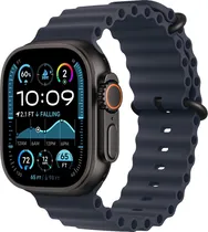 Apple Watch Ultra 2 GPS+Cellular 49MM Caixa Titânio Black Pulseira Ocean Band Navy MYTC3LW