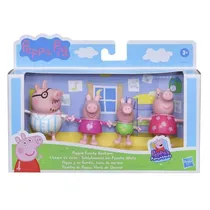 Hasbro Figuras Pep Peppas Family Hora de Dormir Plastico 3+ Años Multicolor