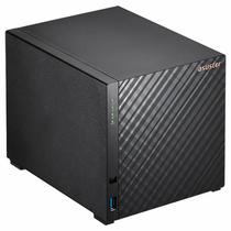 Servidor Nas Storage Asustor AS1104T Drivestor 4 Realtek RTD1296 de 1.4GHZ / 1GB de Ram / 4 Baias / USB / Lan - Preto