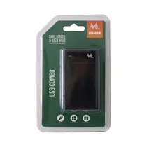 Hub Portátil Mtek HR-008 USB 2.0 Negro