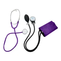 Medidor de Pressão Analógico More Fitness MF-213 com Estetoscópio - Roxo