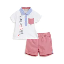 Chicco Fashion Set 2 PZ Polo c/ Pantalones Corto Tela s/C
