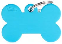 Medalha de Identificação Myfamily Osso Grande MFB45 - Azul Céu