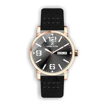Relógio Analógico Masculino Daniel Klein Premium DK.1.12506-6 - Rosa Ouro e Preto