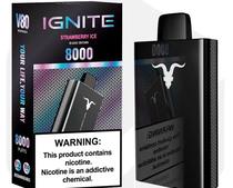 Ignite Vaper Desechable V80 Black 8000PUFFS Strawberry Ice