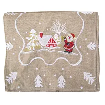 Caminho de Mesa Natalino 34 X 175 CM Estampado Natalino