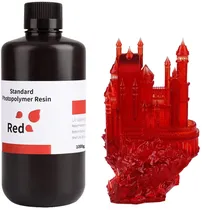 Resina Photopolymer para Impressora 3D Elegoo V1.0 Standard 1KG - Red