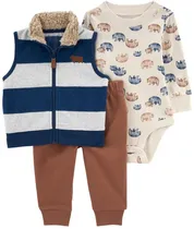 Conjunto Carter's 1N960210 - Masculino (3 Peças)