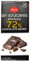 Chocolate Mazzei Sem Açúcar 72% Preto - 75G