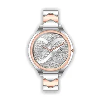 Relógio Analógico Feminino Daniel Klein Premium DK.1.12271-4 - Prata e Rosa Ouro