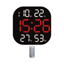 Reloj Digital de Pared Satellite AC-T7031 LED Rojo - Blanco