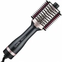 Escova Elétrica Quanta QTCST8000 Pro Style 4 En 1 com 1.300 Watts - Cinza/Rosa