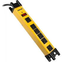 Filtro de Linha com Forza FSP-806 6 Tomadas/Bivolt - Preto/Amarelo
