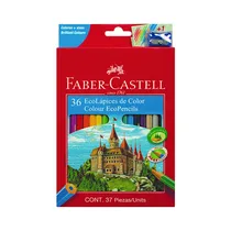 Ecolápices de Color Faber Castell 120136EX + Sacapuntas 36 Unidades