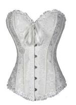 Corset Apricot Branco + Calcinha XS