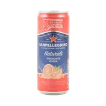Sanpellegrino Agua Saborizada Naranja Roja 330ML Lata .