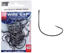 Anzol Marine Sports Wide Gap Black Nickel 3/0 com 40PÇS