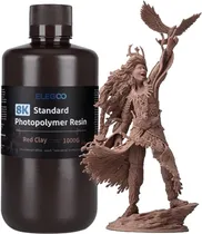 Resina 8K Photopolymer para Impressora 3D Elegoo Standard 1KG - Red Clay