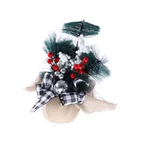 Decoração Natalina Ramos de Pinho e Frutinhas Vermelhas 30 CM