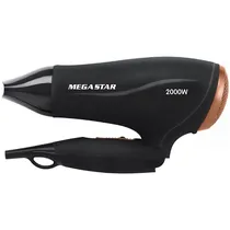 Secador de Cabelo Megastar SC224D 2.000 Watts 220V ~ 50/60 HZ - Preto/Dourado