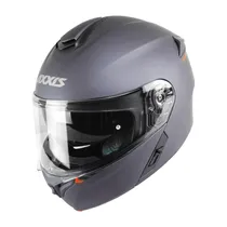Capacete Axxis Storm s SV Solid A2 - Articulado - Tamanho XXL - com Óculos Interno - Titanium Mate  Capacete Ax...
