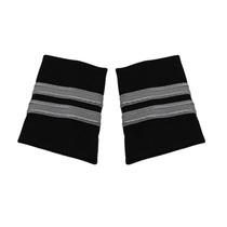 Pilot Uniform Epaulets/Paleteras 2-Bar Silver Nylon Black WAPX700-2SN