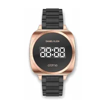 Relógio Digital Daniel Klein D.Time DK12253-2 - Rosa Ouro e Preto