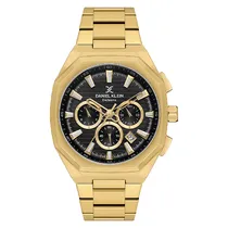 Relogio Analógico Masculino Daniel Klein DK.1.13906-3 Exclusive Gents / Pulseira de Aço Inoxidável - Dourado/Preto