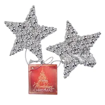 Enfeite Pendurado Estrela Decorada 2 Peças.
