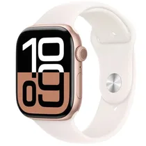 Apple Watch Series 10 de 46MM MWWT3LW/A GPS s/M - Caixa Aluminio Rose Gold / Sport Band (Caixa Feia)