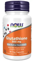 Now Vitamina Glutathione 500MG 30CAPS Plastico Naranja