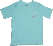 Outlet Camiseta Manga Longa Vineyard Vines Kids 3V012809 Masculina - Verde Agua