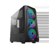 Gabinete Gamer Checkpoint CP-300BD RGB - Preto
