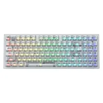 Teclado Gamer Redragon Pollux Pro K628CT-RGB Switch Hot-Swap - Transparente