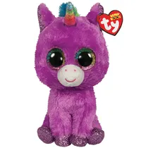 TY Peluches Beanie Boos Rosette Unicorn Prpura Regular Tela Poliester 3 Años + Multicolor