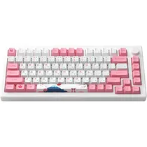 Teclado Gamer Mecânico Akko MOD007B-He PC Tokyo R2 RGB Sem Fio Switch Yellow - Branco/Rosa (Inglês)