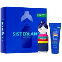 Kit Perfume Feminino Benetton Sisterland Blue Neroli Edt 80 ML + Loção Corporal