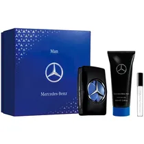Kit Perfume Masculino Mercedes-Benz Man Edt 100 ML + Perfume 10 ML + Gel de Banho 100 ML