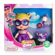 Muñeca Con Mascota Mini Cute Rainbow