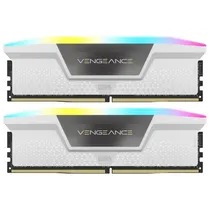 Memória Corsair Vengeance RGB, DDR5 32GB (2X16GB), 6000MHZ, C/DissiPador, CMH32GX5M2B6000C30W, Branco