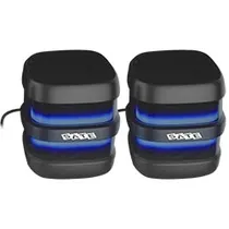 Caixa de Som Satellite AS-92008B Gaming RGB / Bluetooth / USB / Aux - Preto