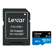Cartao Microsd 64GB Lexar 633X High-Perf C10 LMS0633064G- BNNNG  Cartao Micr...