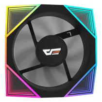Cooler Fan para Gabinete Darkflash DM18 Single Argb - Preto